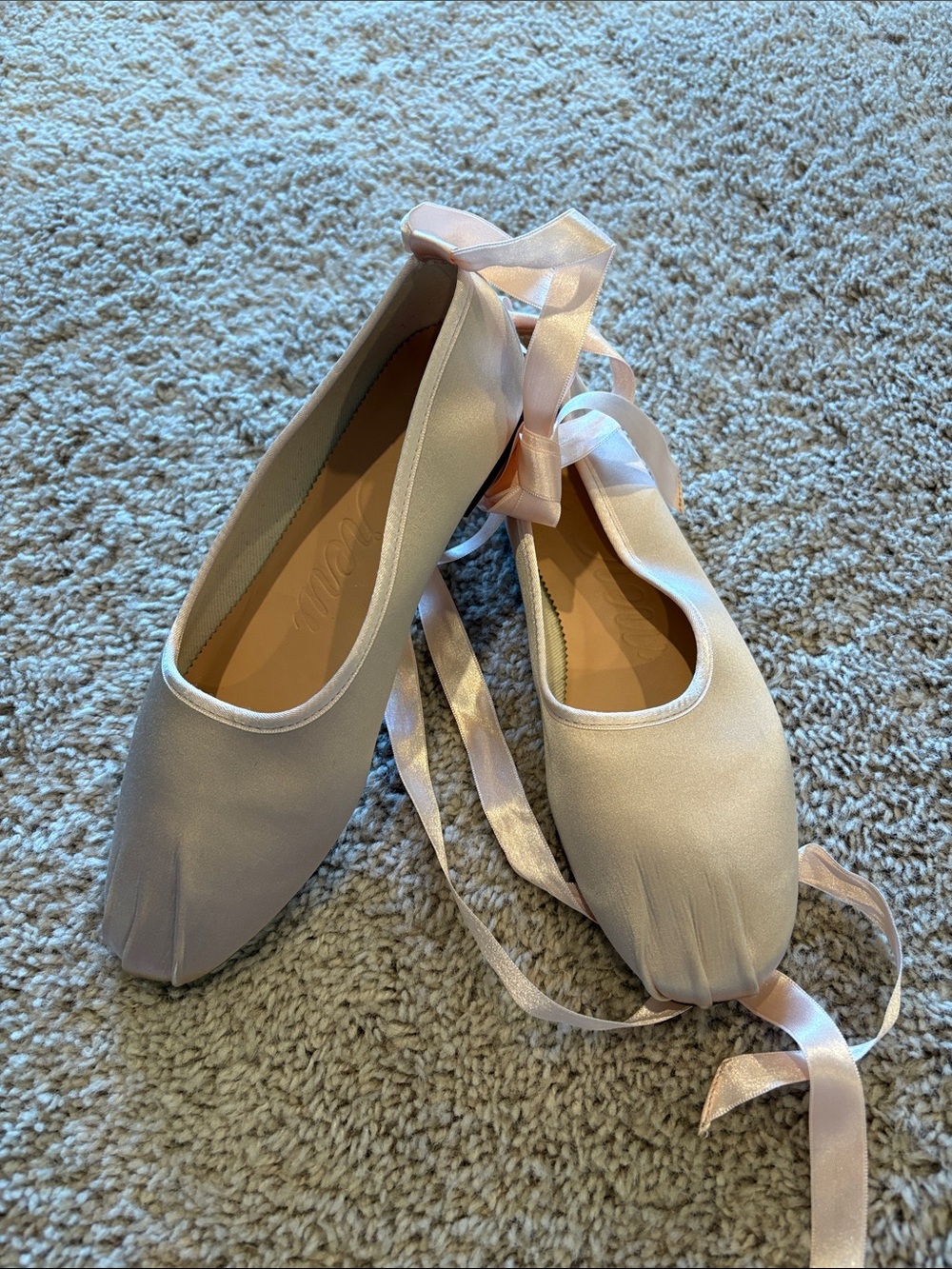 Women's J. Crew Ballets with Ribbon Tie in Light Pink